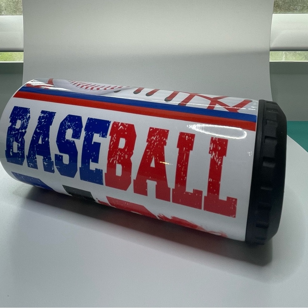 Baseball Dad 4 in 1 Can Cooler Tumbler--NEW